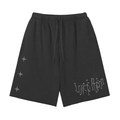 Snow Washed Raw Hem Shorts