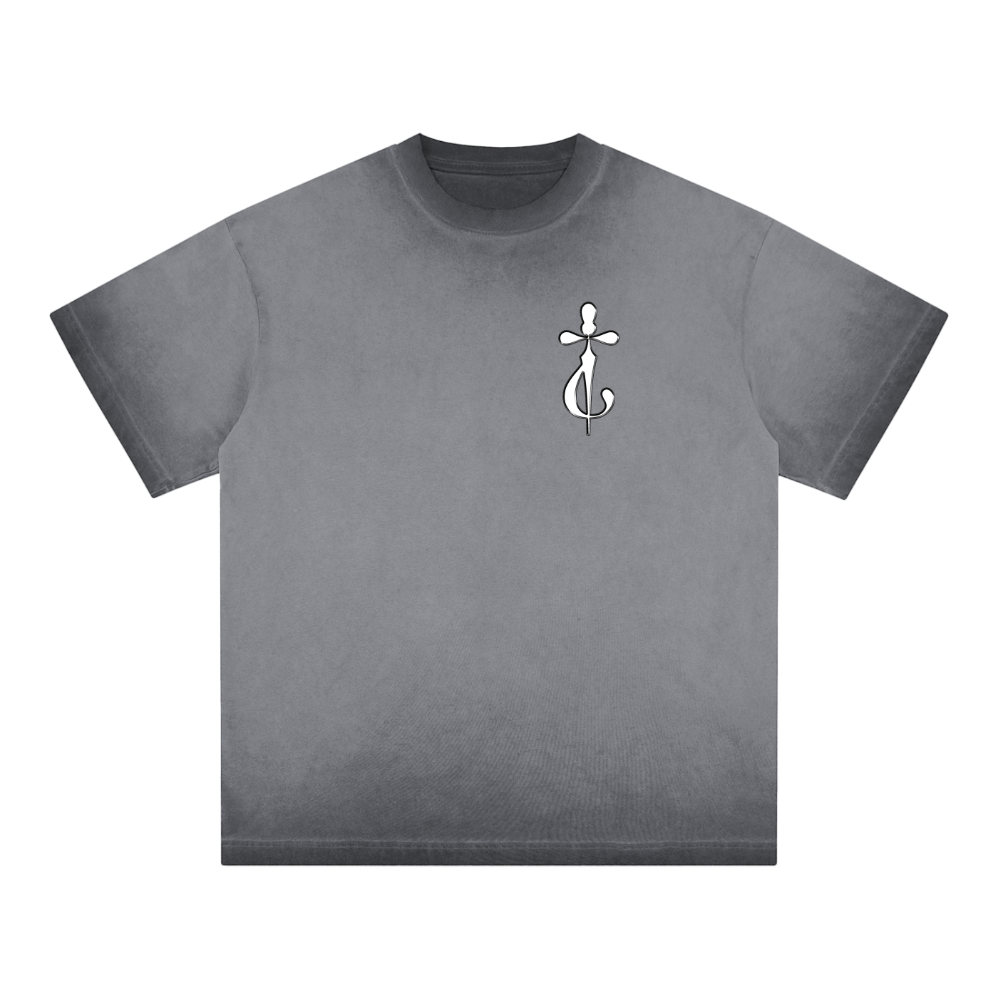 Reverse Dyed Loose Cotton T-Shirt